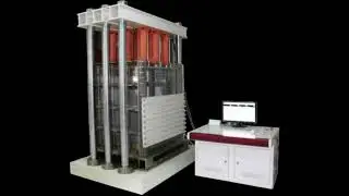 Three-dimensional loading test system for similar materials.