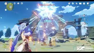 Ganyu Level 90 Prototype Crescent R5 vs Level 85 Skyward Harp R1 side by side comparison.