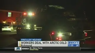 Richmond tow truck driver working in cold: 'It's hard to stay warm'