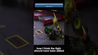 BattleBots Sawblaze vs Battlebot Hypershock how the fight should have been edited critique