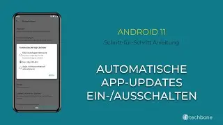 Automatische App-Updates ein-/ausschalten [Android 11]
