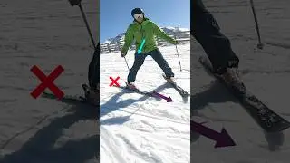 Почему людям трудно кататься на параллельных лыжах. Помните: сначала лыжи, потом туловище, а не н...