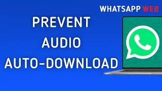 How To Prevent Audio Auto-Download On WhatsApp Web On PC (New Update)