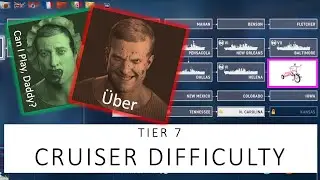 Tier 7 Cruisers by Difficulty (World of Warships: Legends Xbox Series X 4K)