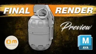 &ldquo;3D Grenade Prop &ndash; Final Render Preview (Maya + Arnold)&rdquo;