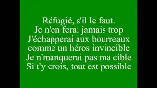 Sur le front -Jacob Guay, Parole