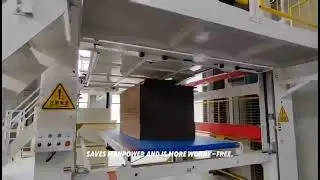On-site shooting of JUSTU Z-Fold cardboard equipment at customers factory. #corrugatedcardboard 