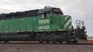 BNSF 1968 train maneuvers in El Mirage yard.