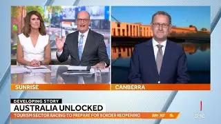 Andrew McKellar interview with Natalie Barr and David Koch, Sunrise on Seven - 8 February 2022