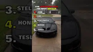Car Companies with the Most Recalls! #shorts