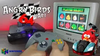 Angry Birds Kart 64 - Nintendo 64 Gameplay - CRT
