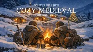 Cozy Medieval Music for Focus & Calm  Winter Fireside in the Shire