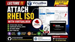 Lecture 11 | How to Attach Red Hat Enterprise Linux ISO to Oracle VM VirtualBox