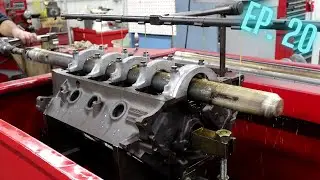 351 Cleveland Cylinder Boring and Align Honing - EP. 20: Project Clara