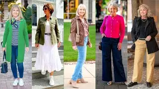 Comfortable fashion for women over 50 | Modern fashion for older women 2025 md