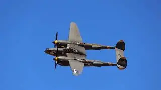WW2 European Theater Demo | P38, P51, and more  | Wings Over Camarillo Airshow 2024 | Airshows #32