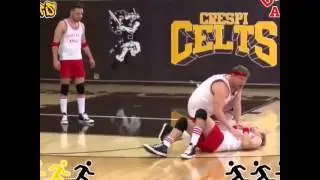 One Direction on late late show playing Dodge ball
