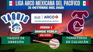 ⚾️Yaquis de Obreg&oacute;n vs Tomateros⚾️Donde Verlo EN VIVO|Liga ARCO Mexicana de Beisbol 2025-2026