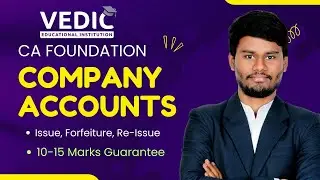 Company Accounts EO Revision CA Foundation Jan' 26 Exams