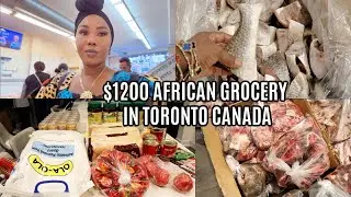 SHOP WITH ME AFRICAN FOOD GROCERY IN CANADA WITH RECEIPT *EXPENSIVE*