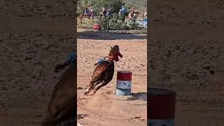 Little Barrel Racer💜👏 #cowgirl