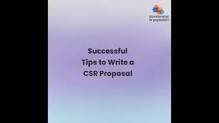 Tips to write CSR Proposal