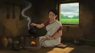 Ghibli style village life rainy day Routine ☔ | Peaceful cozy countryside aesthetic Slow living pace