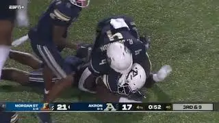 Morgan State nearly upsets Akron but loses in brutal way instead