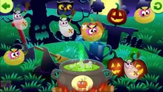 Funny Food Halloween ! Learn Color, Shapes and Development of Thinhking for Kids