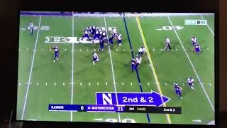 Riley Lees catch, 2nd half vs. Illinois