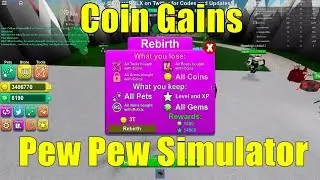 Tips to Rebirth or Gain Coins Quickly in Pew Pew Simulator