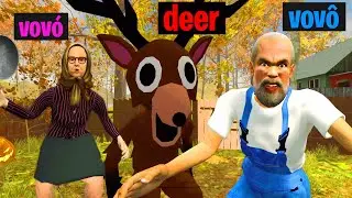 A deer appeared at my grandparents' house (Schoolboy Escape 2: Village)