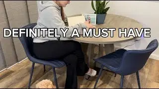 YOUNUOKE Mid-Century Modern Dining Chairs Review | Navy Blue PU Leather Set of 2 🪑