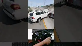 Moose Test 85 km/h ⚠️| BeamNG.drive ep.1 #moosetest #beamngdrive #steeringwheel