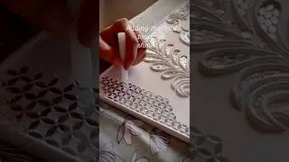 ✨ Adding Tiny Mirrors for a Magical Shine | Lippan Art Mirror Work ✨ #shorts #shortvideo #short
