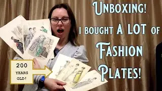 Historical Shopping! I Bought Antique Fashion Plates for my Victorian Costume Collection!