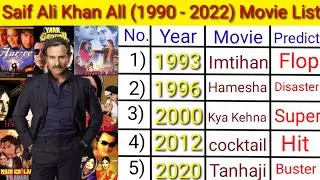 Saif ali khan all movie list│hit or flop│Saif ali khan ki film #movie