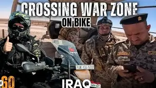 War Zone Border Crossing In Iraq On My Motorcycle || Got Stuck 🇮🇶 || Episode 60 || The Umar