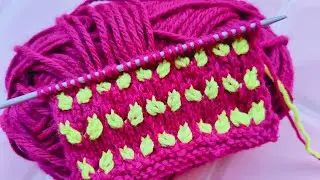 दो रंग स्वेटर डिजाइन | Easy Two Colour Sweater Knitting | Bunai Ki Duniya
