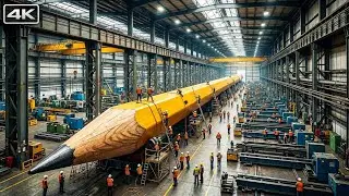 Inside the LARGEST Pencil Factory: From Wood to Writing
