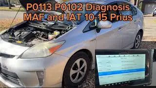P0113 P0102 10-15 Prius. Диагностика датчика массового расхода воздуха/температуры всасываемого в...