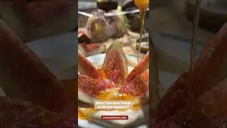 Fresh Figs & Labneh with Honey #recipe #foodie #healthyfood #cookingtips #winkofaneye