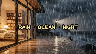 Sleep Instantly with Heavy Rain 🌧️ Stormy Night by the Sea | 3 Hours No Music
