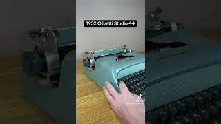 How to use all functions on a 1952 Olivetti Studio 44 vintage portable typewriter