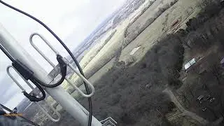 200' Rohn 25G on a windy day