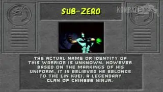 MK I Bio: SUB-ZERO