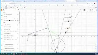 Construction of Velocity Polygon of 4 bar linkage mechanism in GeoGebra