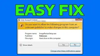 How To Disable Do You Want to Allow the Following Program in Windows