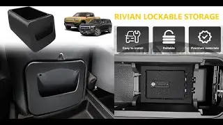 Rivian | R1S | Accessories | Lockable storage| Armrest Safe | BestEVMod