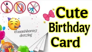 Easy and beautiful white paper birthday gift ideas for mom/Birthday greetings card ideas #art #craft
